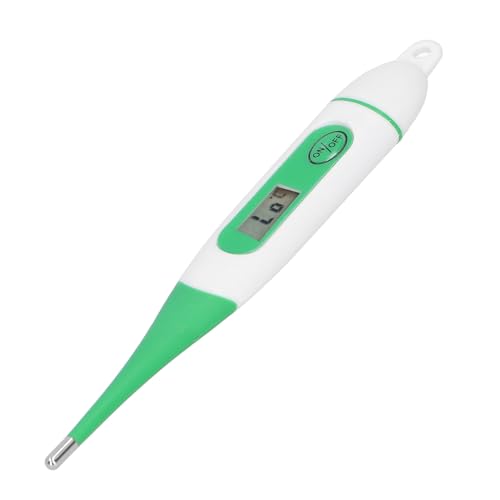 Milltrip Thermomètre vétérinaire numérique, rapide & Précis LCD Thermomètre pour bétail, chevaux, moutons, chiens & Cats, Thermomètre pour animaux de compagnie Waterprof avec sonde haute sensibilité