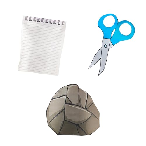 LOVIVER Disfraz de Piedra, Papel o Tijera para Halloween, Ideal para cumpleaños y Fiestas.