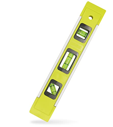 DIFFLIFE Level & Tool Magnetic Aluminum Reinforced Torpedo Level, 9