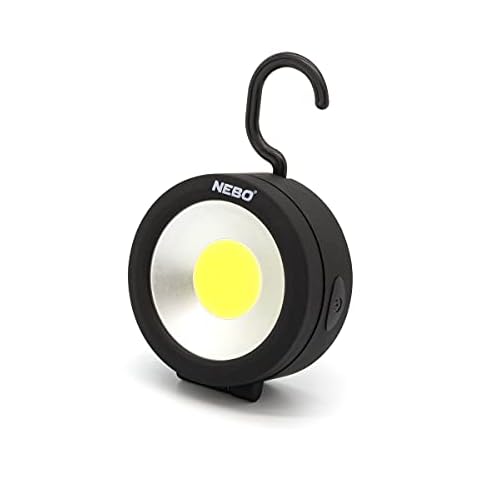 NEBO Angle Light Battery Operated Adjustable Magnetic Work | Camping Light with Hanging Hook Cover