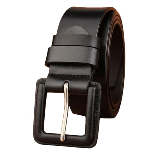 Men's Belts Genuine Leather LONG Large Pin Buckle Belts Waist