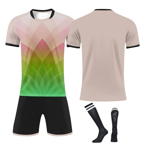 Genérico Camisetas de Futbol Personalizables Camisetas Futbol para Niños y Adultos Se Pueden Escribir Logo Nombres y Números, Equipación de Futbol para Equipos