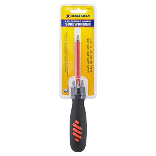 Image of 8-in-1 Magnetic Screwdriver - Telescopic Pick Up Tool Multi Heads Phillips Torx Bit Flat Drives | Adjustable Removable Fittings, Durable & Long Lasting