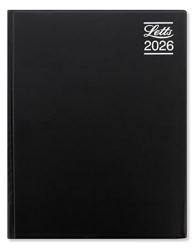 Letts of London Rhino A4 week to view with appointments 2026 diary - Black 26-TR3ZABK