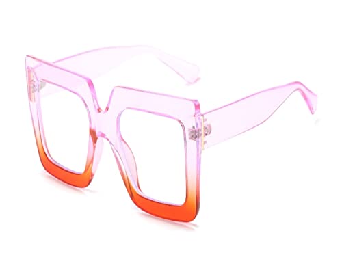 Lunettes de repos pour femmes carré surdimensionné noir pour stopper la fatigue visuelle
