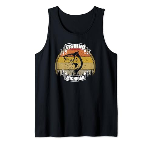 Michigan Fisherman Sunset Fish Tank Top
