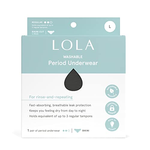 LOLA Washable Period Underwear - Period Underwear for Women, Period Panties, Cotton Bikini Underwear for Women2