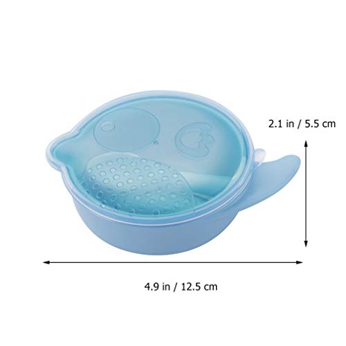 Toyvian 1 Conjunto Tigela de AlimentaÃ§Ã£o de BebÃª Com Colher Pp Tigela de PlÃ¡stico Recipiente de