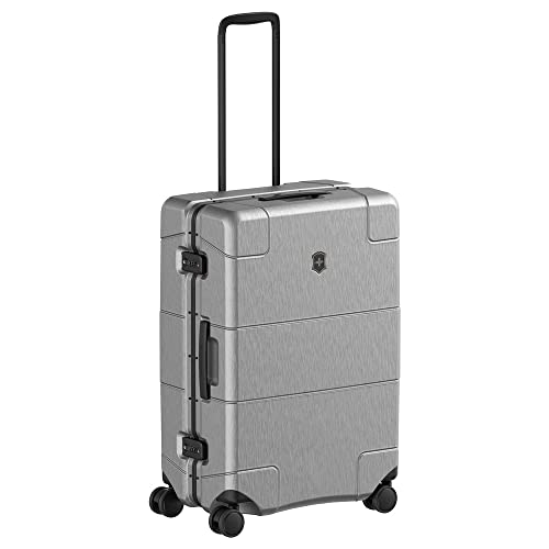Image of Victorinox Lexicon Framed Series Medium Hardside Check-in Luggage, 72 litres, Silver, Polycarbonate, 610540 | Premium Swiss Trolley Suitcase