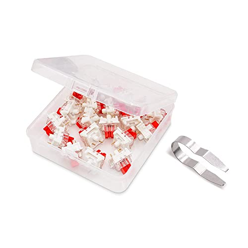 Image of OUTEMU (Gaote) Brown Switch 3 Pin Keyswitch DIY Replaceable Switches for Mechanical Gaming Keyboard (20 PCS) (Red)