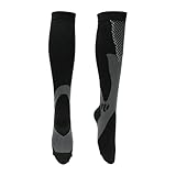 HEROFFIX Calcetines De Ciclismo Absorben El Sudor Calcetines Para Bicicleta Al Aire Libre Negro Gris Talla M Neutro Y Universal 1 Par Combinación De Colores