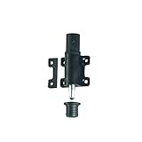  Afbat - Verrou d\'espagnolette Noir - Modèle bas - Serrure - Clavier - Touch - Polie - Residentiel - Intérieur - Clé incluse