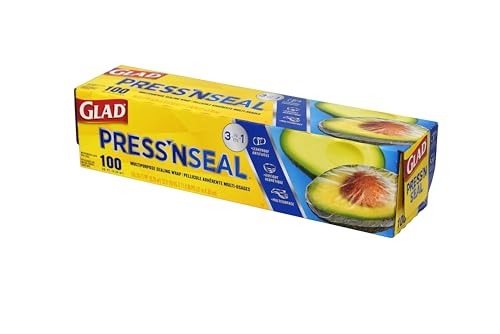 Glad Pellicule plastique scellable Press'n Seal Griptex, 100 pi² 33.8YD x 11.8IN