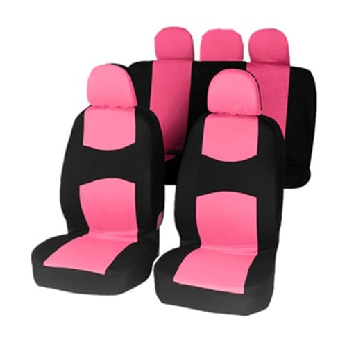 Housse de siège voiture universelle : ensemble complet avant et arrière 7 coloris