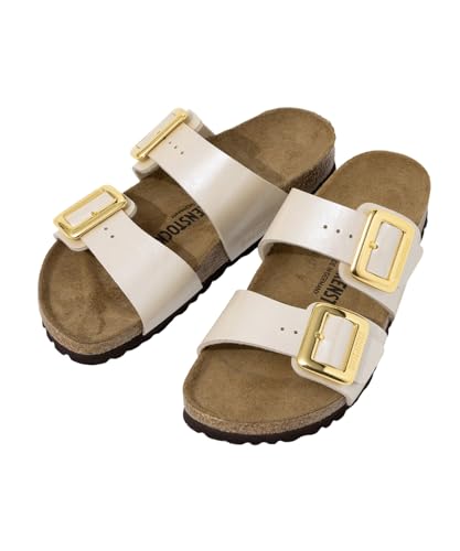 Birkenstock 1029492 LUXE BUCKLE BIRKO-FLOR SANDAL Sandals, GRACEFUL PEARL WHITE, 23.0 cm