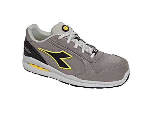 Diadora Men's Run NET AIRBOX Low S3 SRC Track Shoe, Wind Gray/Wind Gray, 7.5 UK
