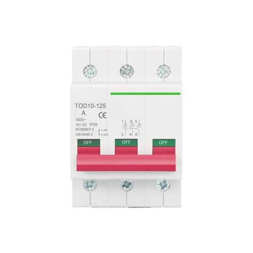 Disjoncteur d'isolation AC 230V 400V interrupteur principal triphasé 3P 63A pour tableau