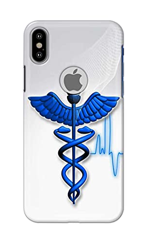 Image of Printed Hard Back Cover Case for Apple iPhone X | iPhone 10 | iPhone Xs | iPhone 10s Logo View Back Cover (Medical Doctor) -1803