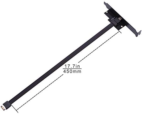 EZDIY-FAB USB 3.1 Front Panel Header to USB-C Type-C Female Extension Cable-15inch 45cm