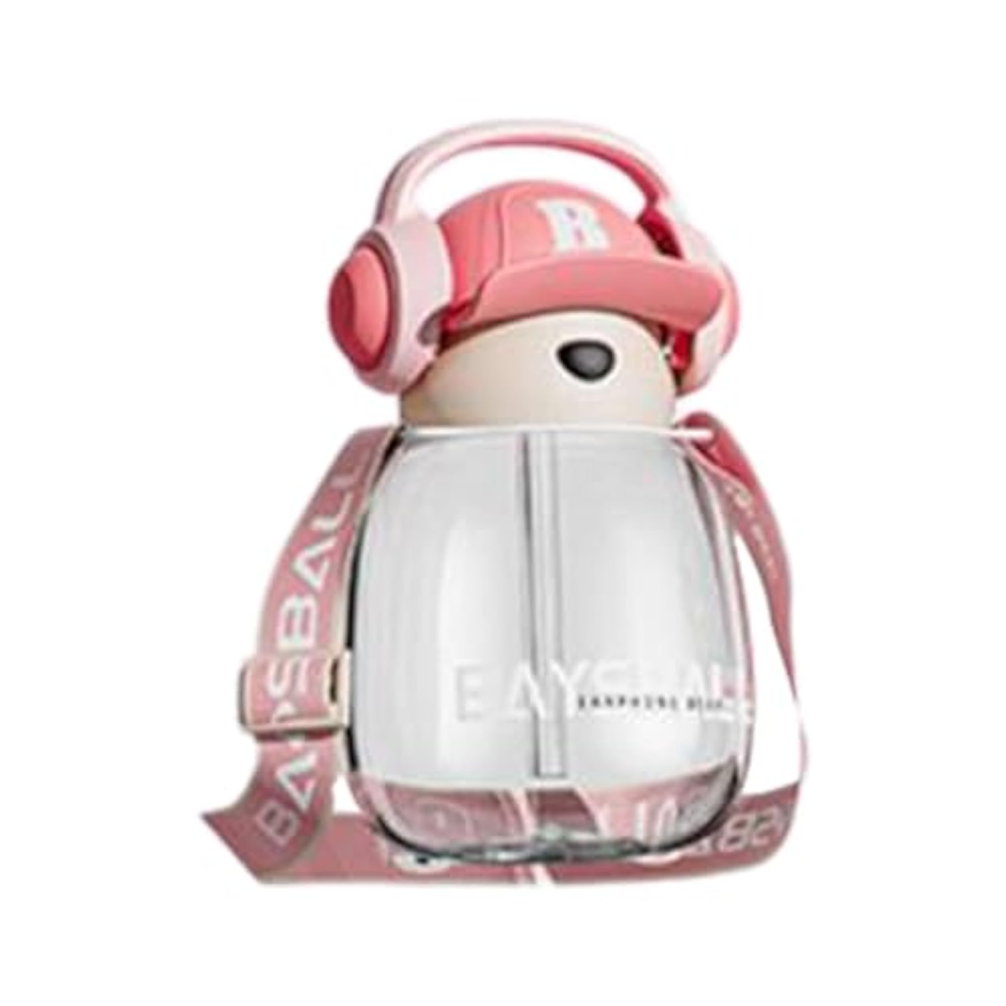 Cute Water Bottle for Kids with Straw, 650ml