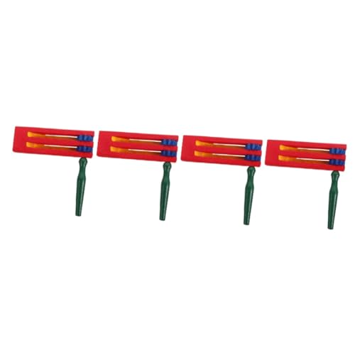 Yardwe Wooden Ratchet Soundboard with Long Handle Educational Castanet for Percussion Musical Instrument Present for Music Enthusiasts and Early Education