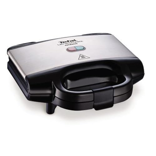 Appareil à croque-monsieur Tefal SM157236 Ultracompact 700 W Noir et Gris