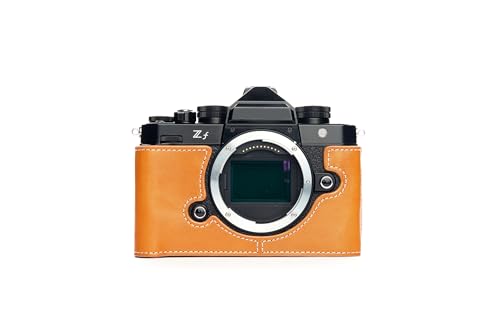 Accessoire Nikon Zf demi-étui cuir véritable marron sable fait main