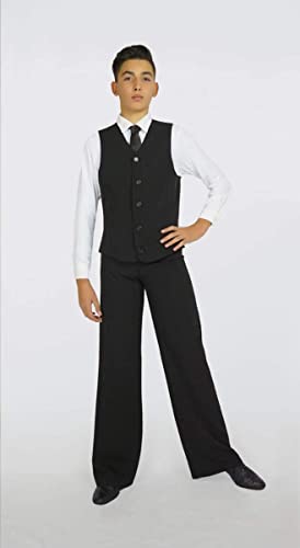 Ready4Dance Berlin Men's Vest Made in Italy for Standard and Ballroom Dance Elegant and Comfortable, Black, Sizes S-4XL - Image 3