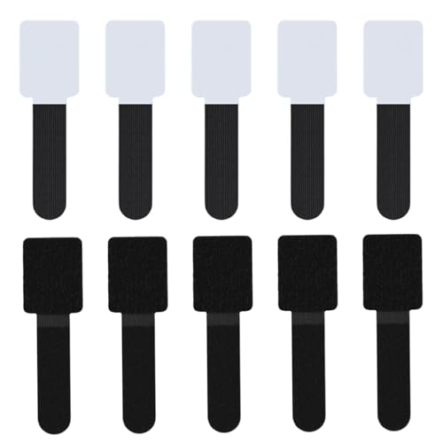 Bridas para cables, 10 unidades, ajustables, reutilizables, resistentes, para cables, para familiares y amigos, para la oficina en casa, cocina, taller, interior, debajo del escritorio