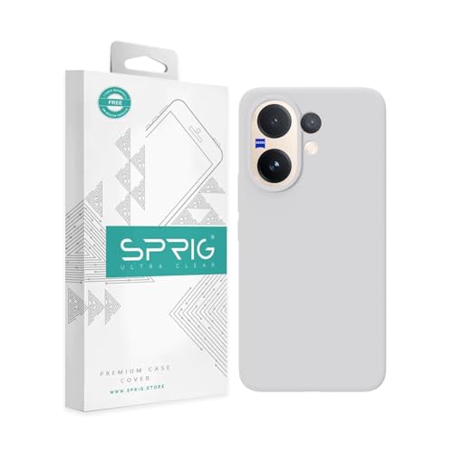Image of SPRIG Compatible with Vivo V60 Premium SilkTone Back Cover Drop Tested Shock Proof Mobile Case for Men, Women, Boys and Girls with Camera Protection (White)