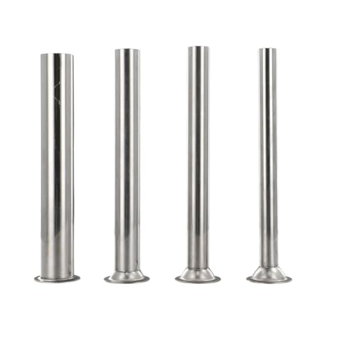 Vibsky Tubos de relleno de salchichas, 4 unidades, para embudos de acero inoxidable resistentes con puntas de 16 mm, 22 mm, 32 mm, 38 mm, aptos para lavavajillas para agarre seguro, para accesorios Mt