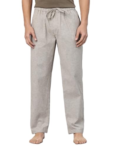 Image of Majestic Man Comfort Fit Solid Cotton Blend Casual Style Lounge Pyjama with 3 Pockets & Zip Closure