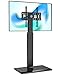 FITUEYES Iron Base Swivel Floor TV Stand with Mount Space Saving for TVs Up to 55â€ LCD LED OLED Plasma Flat Panel or Curved Screen Height Adjustable, FT-S1601MB