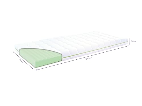 TRÄUMELAND - Kindermatratze 90x200 cm Air Flow Child | Atmungsaktive Kaltschaummatratze für gesundes Schlafklima | Ergonomisch, Öko-Tex 100 Zertifiziert, allergikergeeignet – Bild 4