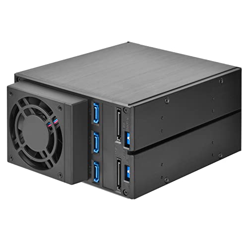 Image of Silverstone FS303-12G Two 5.25 inch Bay to Three 3.5 inch SAS-12G / SATA 6Gbit /s trayless hot-swap cage, SST-FS303B-12G