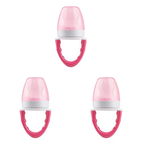 Image of Dr. Brown's Designed to Nourish, Fresh Firsts Silicone Feeder, Pink, One Size (Pack of 3)