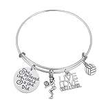Volleyball Bracelet- Girls Volleyball Jewelry - Volleyball Charm Bangle - Perfect Volleyball Gifts for Players