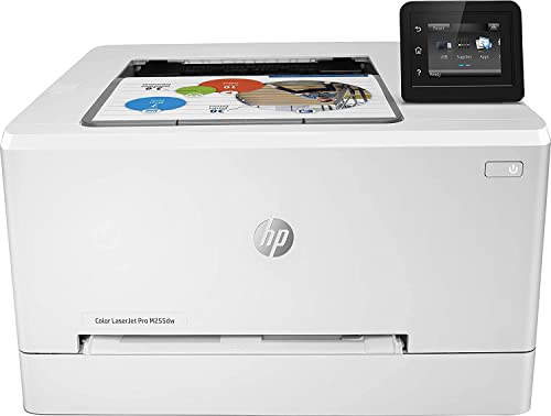 Senza funzionalità fax HP Color LaserJet Pro M255dw 7KW64A, Stampante a Singola Funzione A4, Stampa Fronte e Retro Automatica a colori, 21 ppm, USB, Wi-Fi, Ethernet, Schermo Touch da 6,85 cm, Bianco
