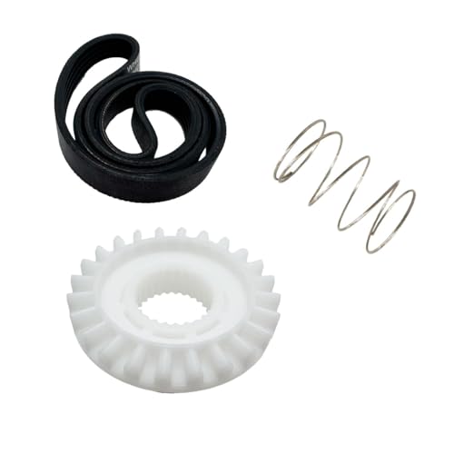 MynixPart Upgraded WH05X24185 Washing Machine Clutch + WH01X24434 Washer Spring + WH01X27538 Washer Drive Belt Compatible with GE Hot-point Washer(WH05X24185...