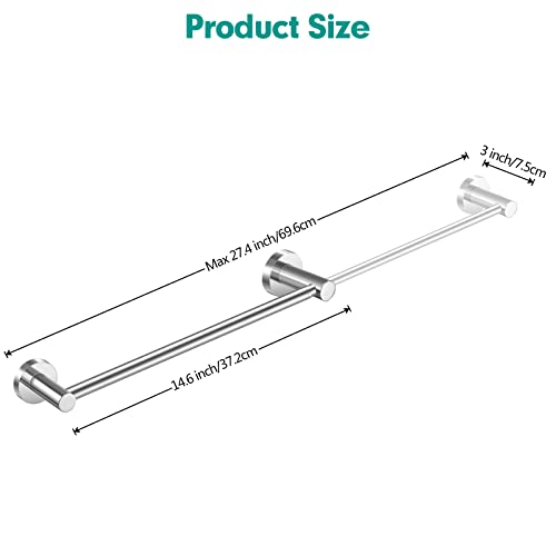 Garini Towel Bar, Garini Sus304 Stainless Steel Adjustable Bathroom Towel Holder Expandable Towel Racks For Bathroom Bedroom Living Room Wall Mount thumb #1