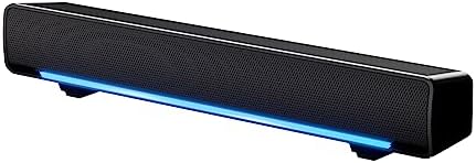 MARBOO [Upgraded] Computer Speakers for Desktop, Bluetooth Soundbar, 3.5mm Aux-in Connection, USB Powered Speakers for Desktop Monitor, PC, Laptops, Phones, Tablets, Xbox, Mac(with Lighting Control