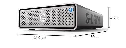 SanDisk Professional 18Tb G-Drive Pro - Enterprise-Class Desktop Hard Drive, Thunderbolt 3, Usb-C, 7200Rpm Ultrastar Drive Inside - Sdph51J-018T-Nbaad, Pack of 1