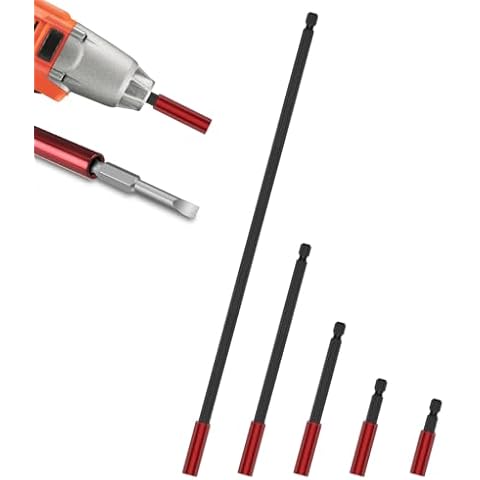 Pennle 5pcs Magnetic Extension Bit Holder Set Cover