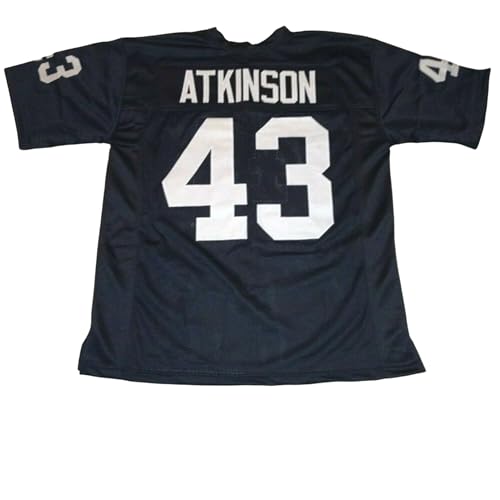 Generic George Atkinson Black Jersey Stitched Custom Football New No Brand/Logos (US, Alpha, Medium, Regular, Regular, Black)