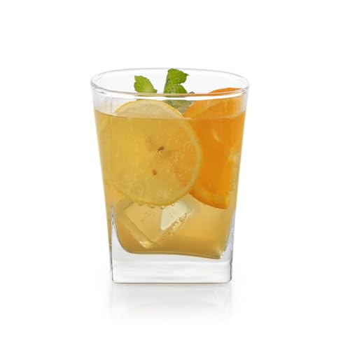 Image of Libbey City Tumbler and Rocks Glass Set, Elegant Drinkware Glasses Set, Tall Drinking Glasses with Modern Lines, Dishwasher Safe Drinking Glasses Set of 16