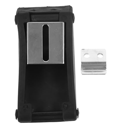 GRIRIW 2pcs Rubber Buckle Door Lock Clasp Latch Toggle Latch Clamp Cargo Door Latch Toggle Latches Latch for Cabinet Rubber Toggle Clamp Draw Latch Rubber Latch Stainless Steel Black