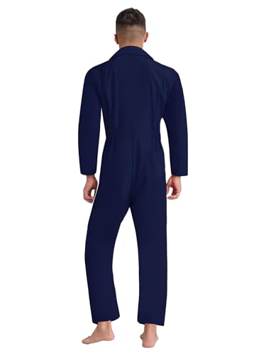 Enterizo de manga larga holgado talla XXL con cintura elástica para hombres 2