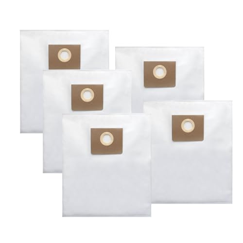 31345061010 Filter Bag for Fein Turbo I Vacuums Replacement Dust Bags for Turbo 1 Vacuum Tear-Resistant Non-woven Vacuum Filter Bag 2-3 Times More Capacity Filter Bag for Dustex 25L Model 5 Pack