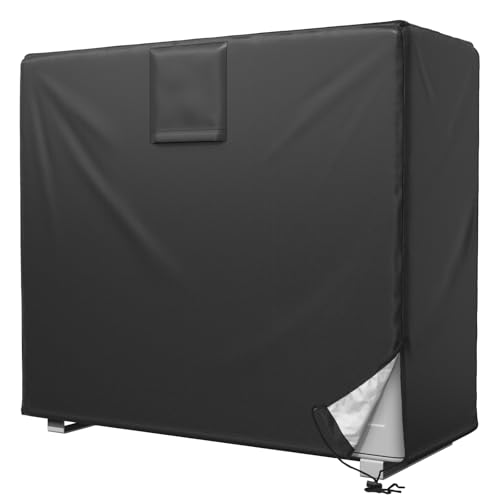 HOMNUTS Mini Split Air Conditioner Cover for Outside AC Units 37.8 x 16.5 x 32.6 inches Waterproof AC Cover with Vent Hole Outdoor Rectangular Air Conditioner Covers for AC Units