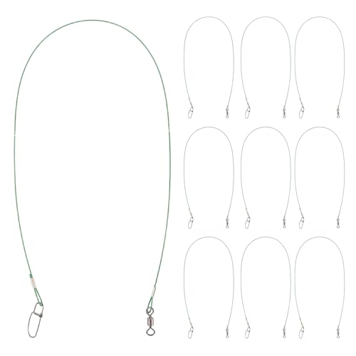 Alasum 10pcs 150lb Fishing Leaders Steel Wire miniatura 1